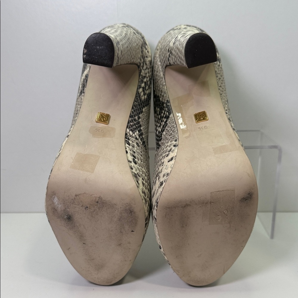 Pour La Victoire Neutral Snake-Print Platform Pumps - Picture 5 of 11